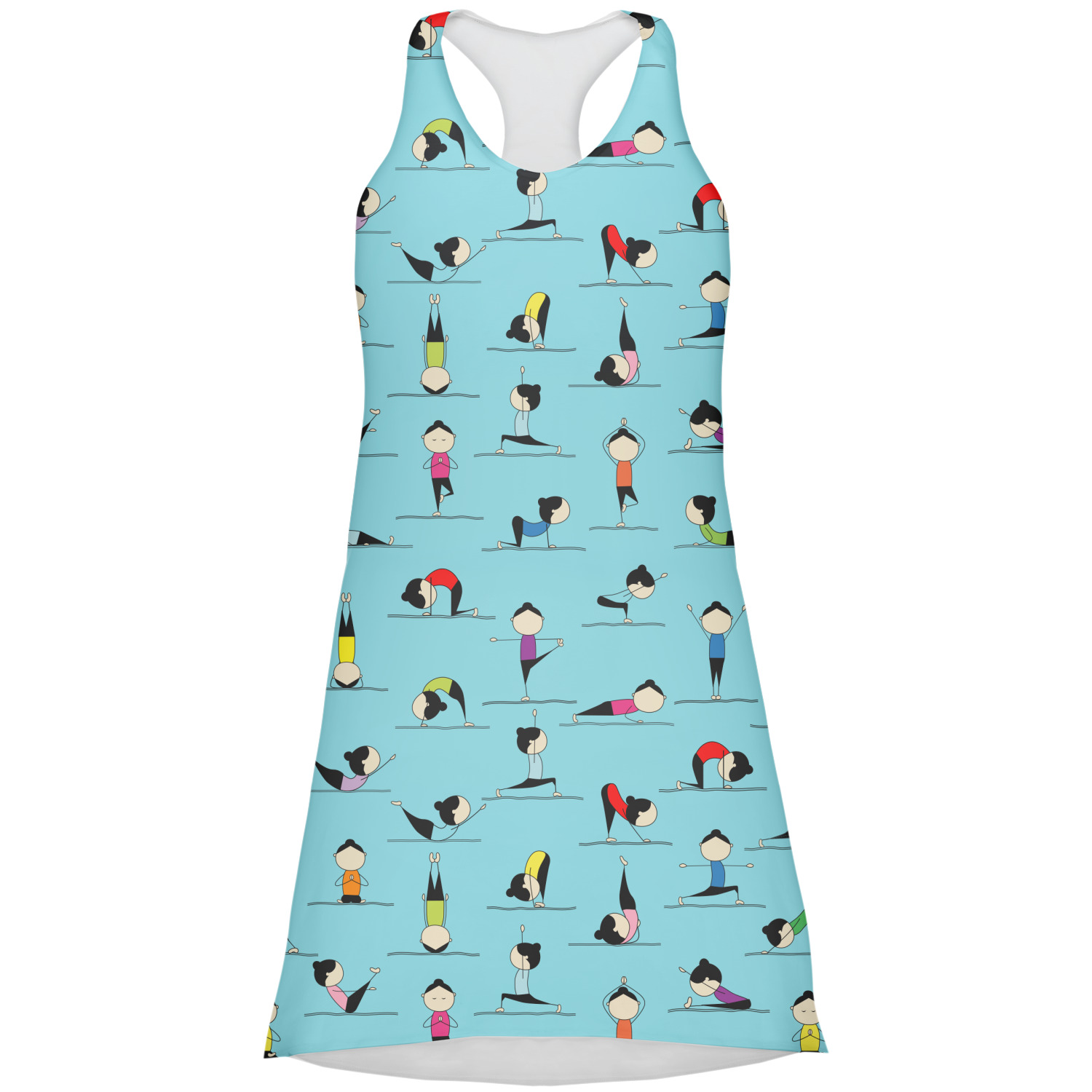 yoga poses in a dress