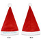 Yoga Poses Santa Hats - Front and Back (Single Print) APPROVAL