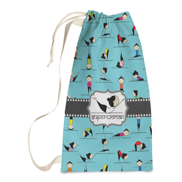 Custom Yoga Poses Laundry Bags - Small (Personalized)