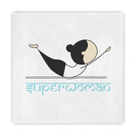 Yoga Poses Standard Decorative Napkins (Personalized)