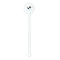 Yoga Poses White Plastic 5.5" Stir Stick - Round - Single Stick