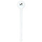 Yoga Poses White Plastic 7" Stir Stick - Round - Single Stick