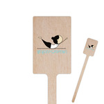 Yoga Poses Rectangle Wooden Stir Sticks (Personalized)