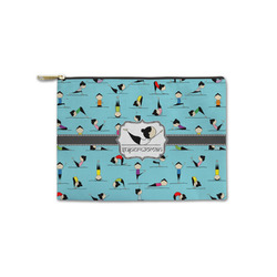 Yoga Poses Zipper Pouch - Small - 8.5"x6" (Personalized)