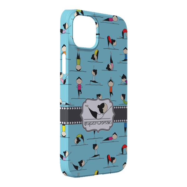 Custom Yoga Poses iPhone Case - Plastic - iPhone 14 Pro Max (Personalized)