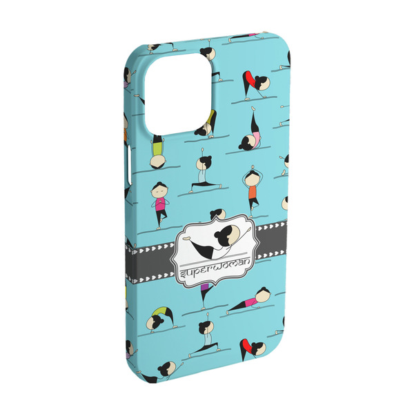 Custom Yoga Poses iPhone Case - Plastic - iPhone 15 (Personalized)