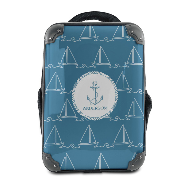 Custom Rope Sail Boats 15" Hard Shell Backpack (Personalized)