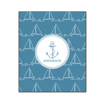 Rope Sail Boats Wood Print - 20x24 (Personalized)