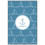 Rope Sail Boats Wood Print - 20x30 (Personalized)