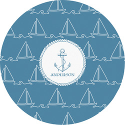 Rope Sail Boats Multipurpose Round Labels - Custom Sized (Personalized)