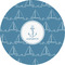 Rope Sail Boats 3" Multipurpose Round Labels - Single Sticker