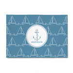 Rope Sail Boats 4' x 6' Patio Rug (Personalized)