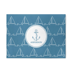 Rope Sail Boats 5' x 7' Indoor Area Rug (Personalized)