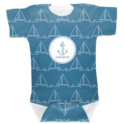 Rope Sail Boats Baby Bodysuit 12-18 (Personalized)