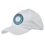 Rope Sail Boats Baseball Cap - White (Personalized)