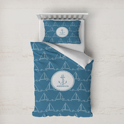 Rope Sail Boats Duvet Cover Set - Twin XL (Personalized)