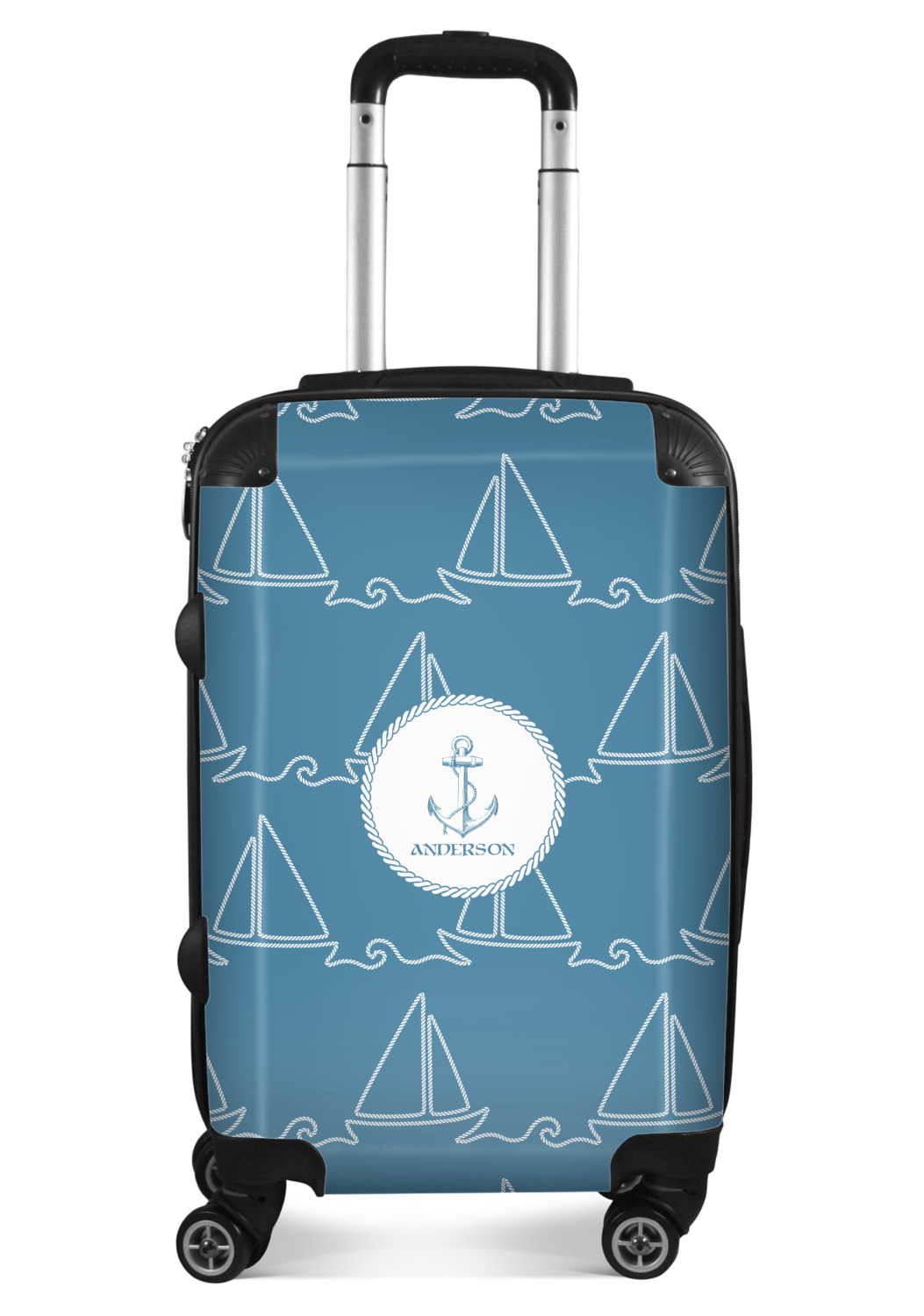 Rope Sail Boats Suitcase (Personalized) - YouCustomizeIt