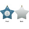 Rope Sail Boats Ceramic Flat Ornament - Star Front & Back (APPROVAL)