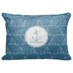 Rope Sail Boats Decorative Baby Pillowcase - 16"x12" (Personalized)