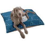 Rope Sail Boats Dog Bed - Large w/ Name or Text