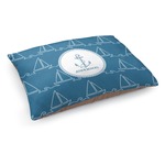 Rope Sail Boats Dog Bed - Medium w/ Name or Text