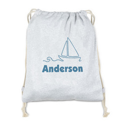 Rope Sail Boats Drawstring Backpack - Sweatshirt Fleece - Single Sided (Personalized)
