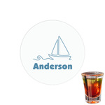 Rope Sail Boats Printed Drink Topper - 1.5" (Personalized)