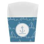 Rope Sail Boats French Fry Favor Boxes (Personalized)