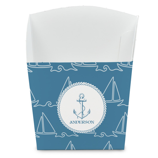 Custom Rope Sail Boats French Fry Favor Boxes (Personalized)