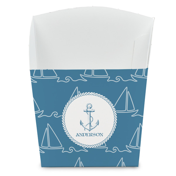 Custom Rope Sail Boats French Fry Favor Boxes (Personalized)