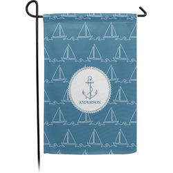 Rope Sail Boats Garden Flag (Personalized)