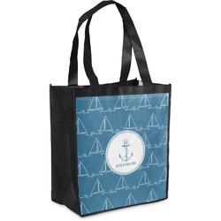 Rope Sail Boats Grocery Bag (Personalized)