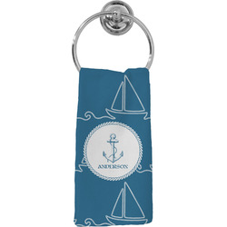 Rope Sail Boats Hand Towel - Full Print (Personalized)