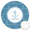 Rope Sail Boats Icing Circle - Large - Front