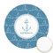 Rope Sail Boats Icing Circle - Medium - Front