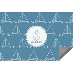 Rope Sail Boats Indoor / Outdoor Rug - 2'x3' (Personalized)