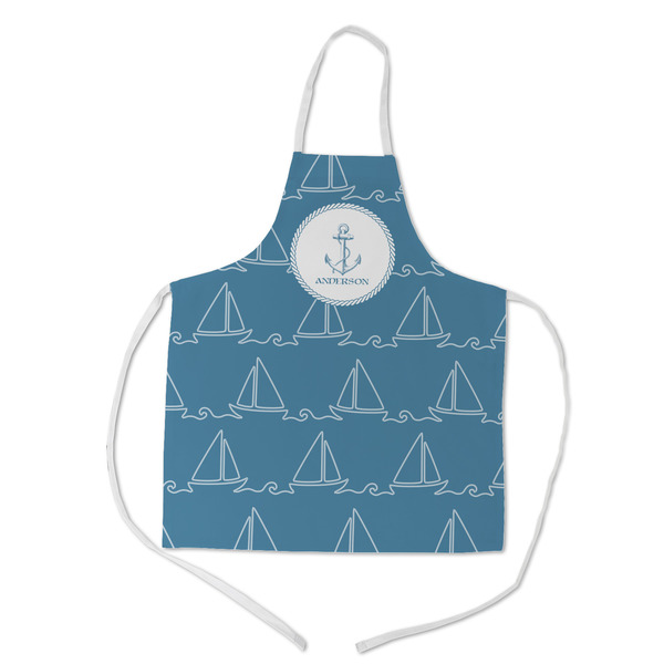 Custom Rope Sail Boats Kid's Apron w/ Name or Text