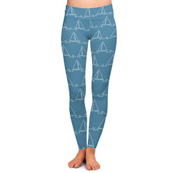 Rope Sail Boats Ladies Leggings - Extra Large