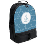 Rope Sail Boats Backpacks - Black (Personalized)