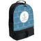 Rope Sail Boats Large Backpack - Black - Angled View