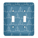 Rope Sail Boats Light Switch Cover (2 Toggle Plate)