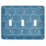 Rope Sail Boats Light Switch Cover (3 Toggle Plate)