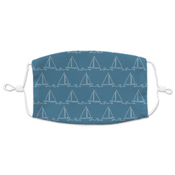 Rope Sail Boats Adult Cloth Face Mask - XLarge