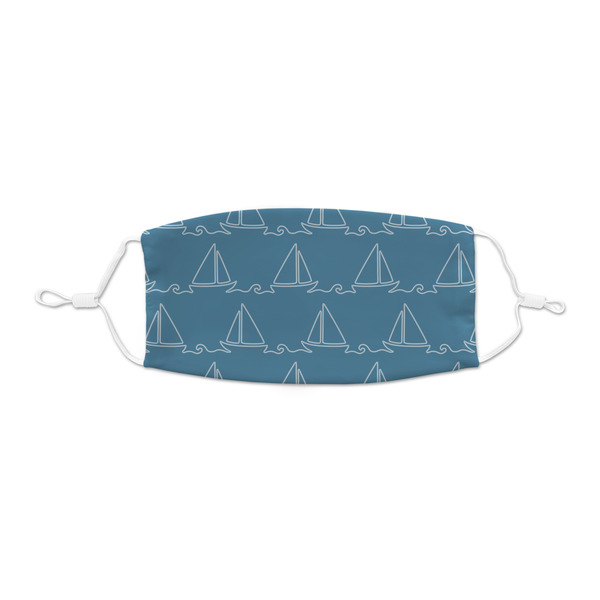 Custom Rope Sail Boats Kid's Cloth Face Mask - XSmall