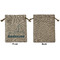 Rope Sail Boats Medium Burlap Gift Bag - Front Approval