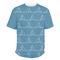 Rope Sail Boats Men's Crew T-Shirt - X Large