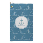 Rope Sail Boats Microfiber Golf Towel - Small (Personalized)