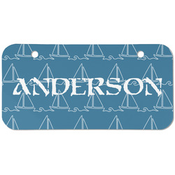 Rope Sail Boats Mini/Bicycle License Plate (2 Holes) (Personalized)