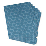 Rope Sail Boats Binder Tab Divider - Set of 6 (Personalized)