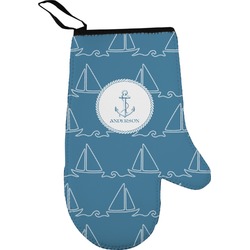 Rope Sail Boats Right Oven Mitt (Personalized)